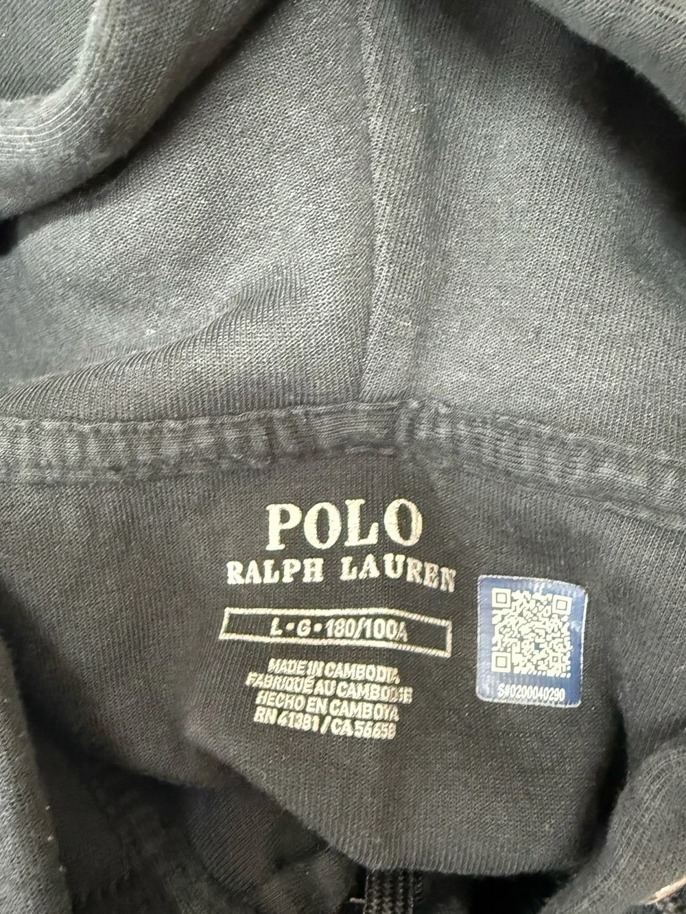 Polo Ralph Lauren Men's Double-Knit Full-Zip Hoodie size large